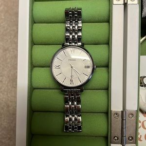 Silver Fossil watch